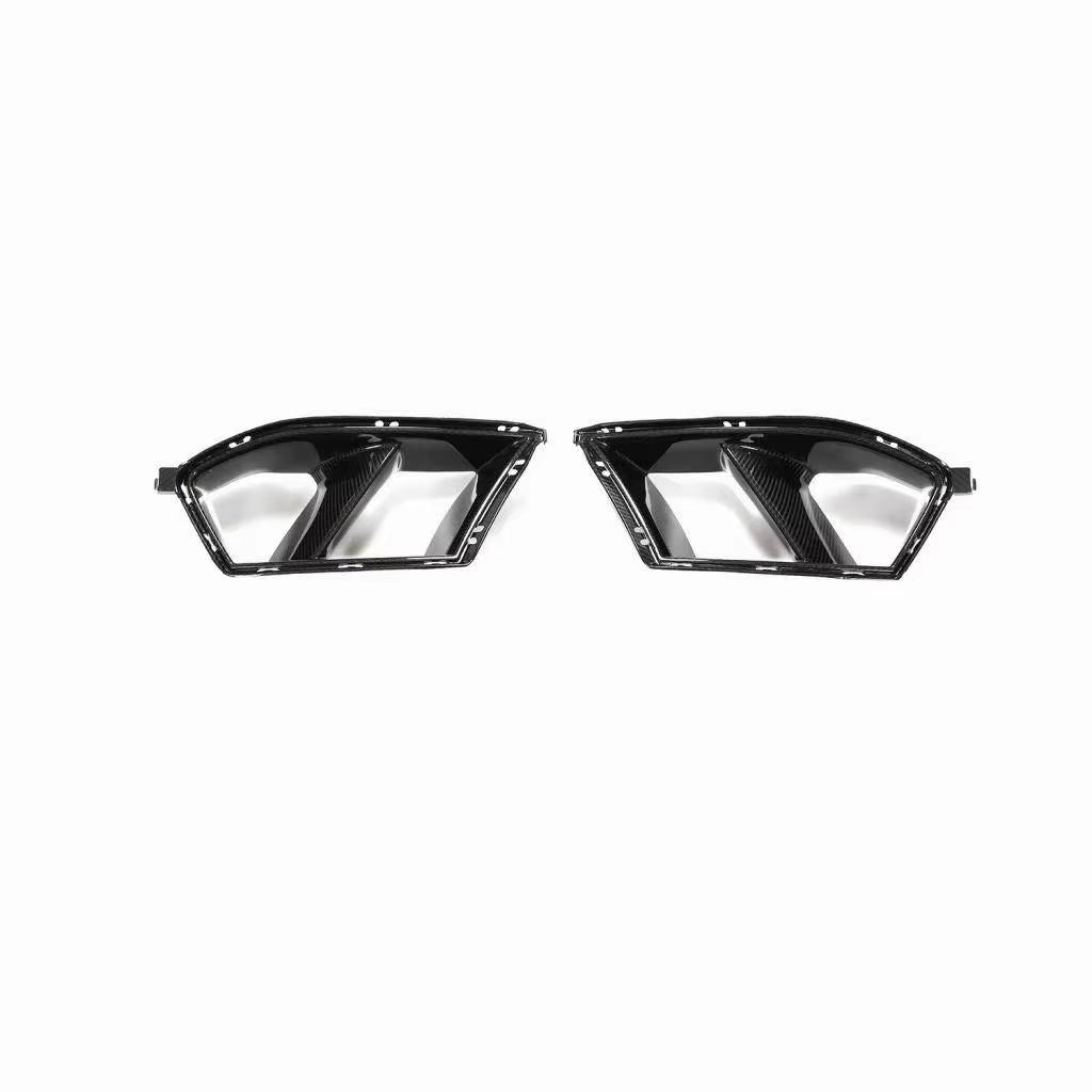 For BMW M3 G80 M4 G82 Stylish Carbon Fiber MP Style Front Air Intake 2 Pcs Rear Fender Flares Carbon Fiber Car Grills